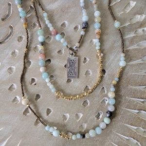 SUNDANCE Catalog Layered Bead Necklace